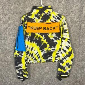 Nike x Off-White Women Tie Dye Jacket Yellow Black CK4808-702 Medium NEW